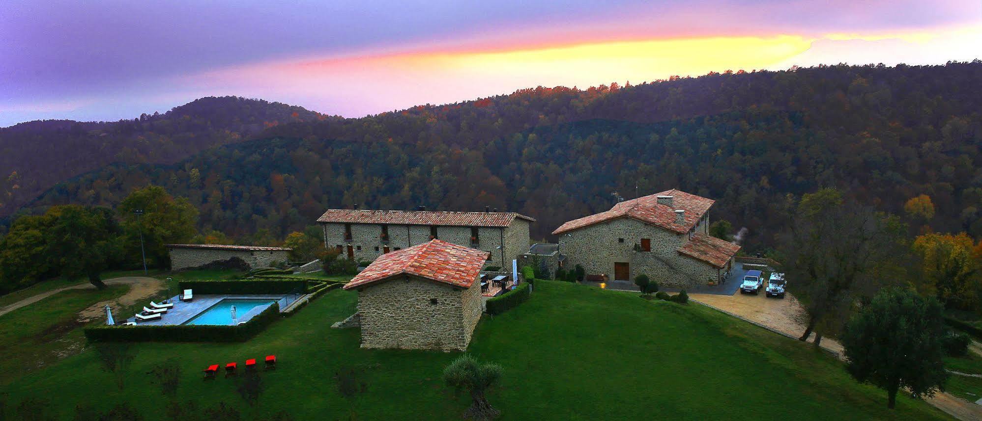 Hotel Restaurante El Ventos Sant Felíu de Pallarols Exteriér fotografie