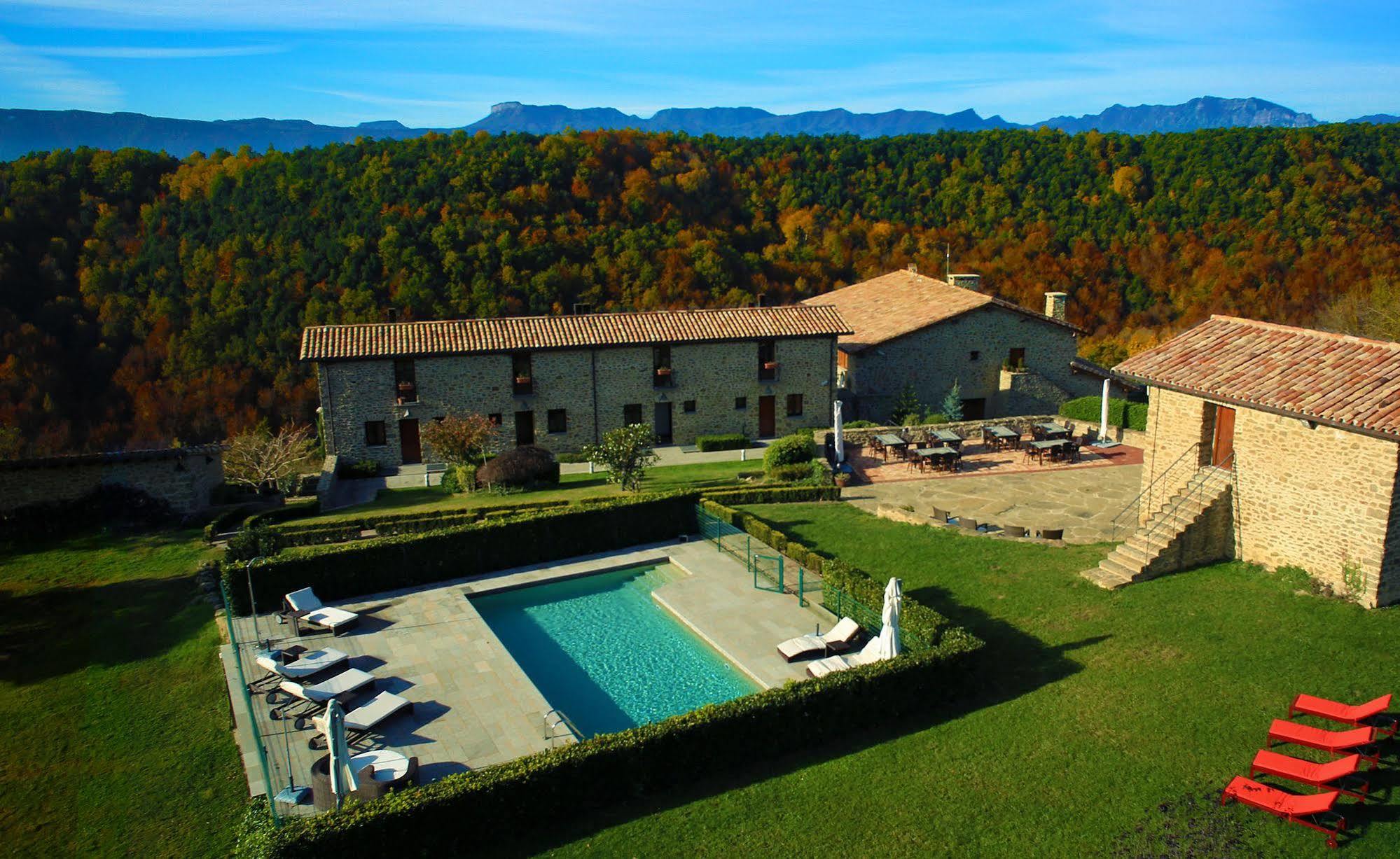 Hotel Restaurante El Ventos Sant Felíu de Pallarols Exteriér fotografie