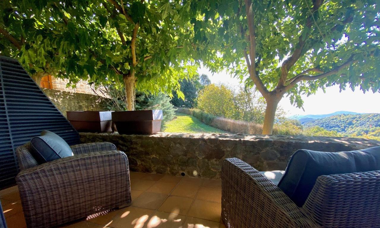 Hotel Restaurante El Ventos Sant Felíu de Pallarols Exteriér fotografie